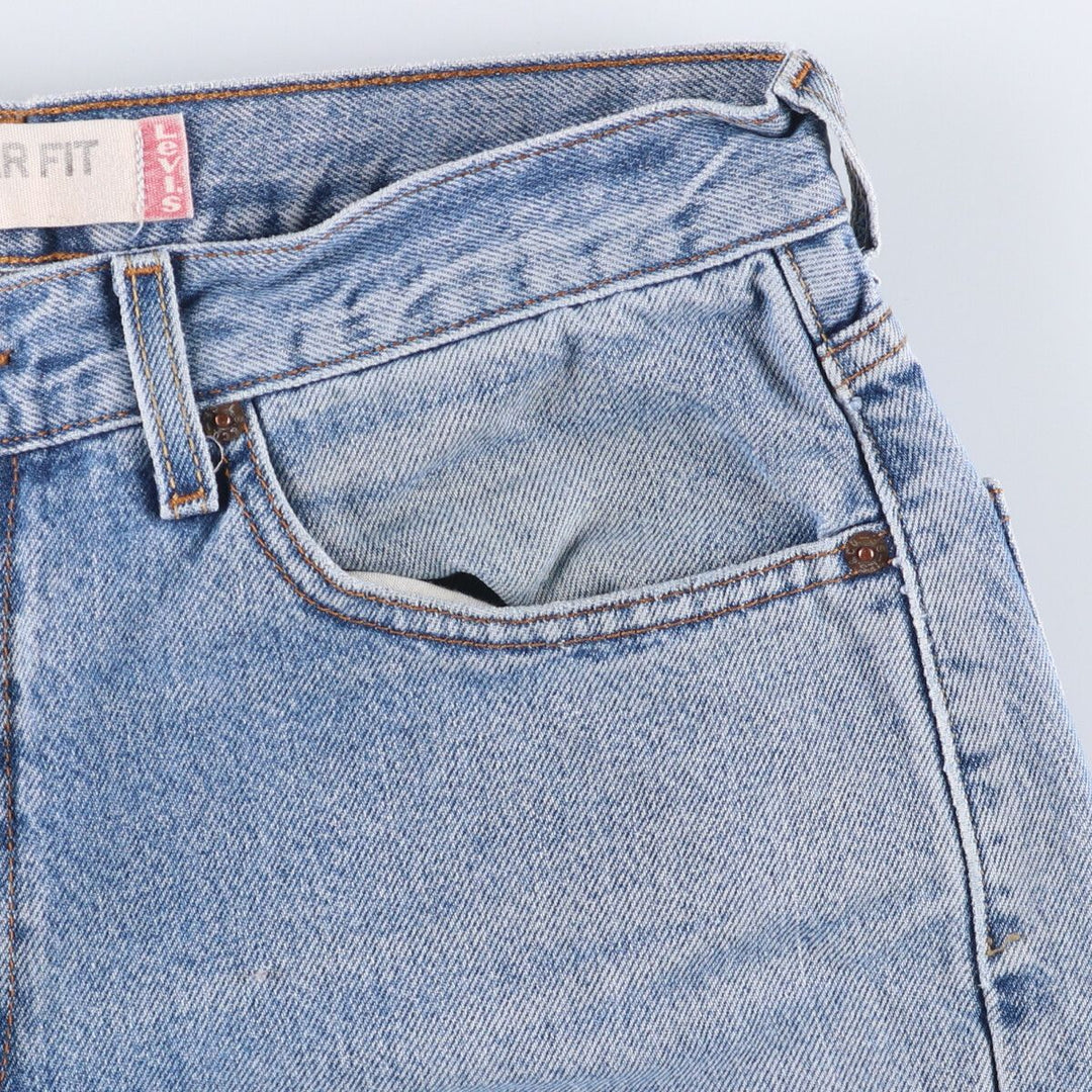 Levi's 505 REGULAR FIT tapered denim pants for men, size w33 cotton blue type Vintage Second Hand