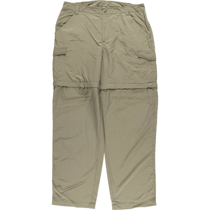 2000'S Columbia PFG 2-Way Climbing Pants, Women's Size L Nylon Khaki type Vintage Second Hand