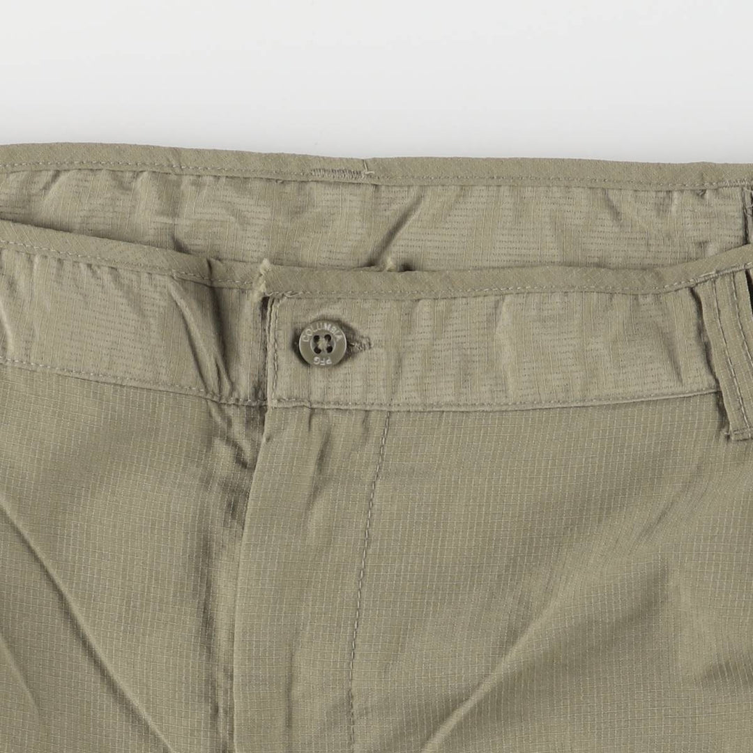 2000'S Columbia PFG 2-Way Climbing Pants, Women's Size L Nylon Khaki type Vintage Second Hand