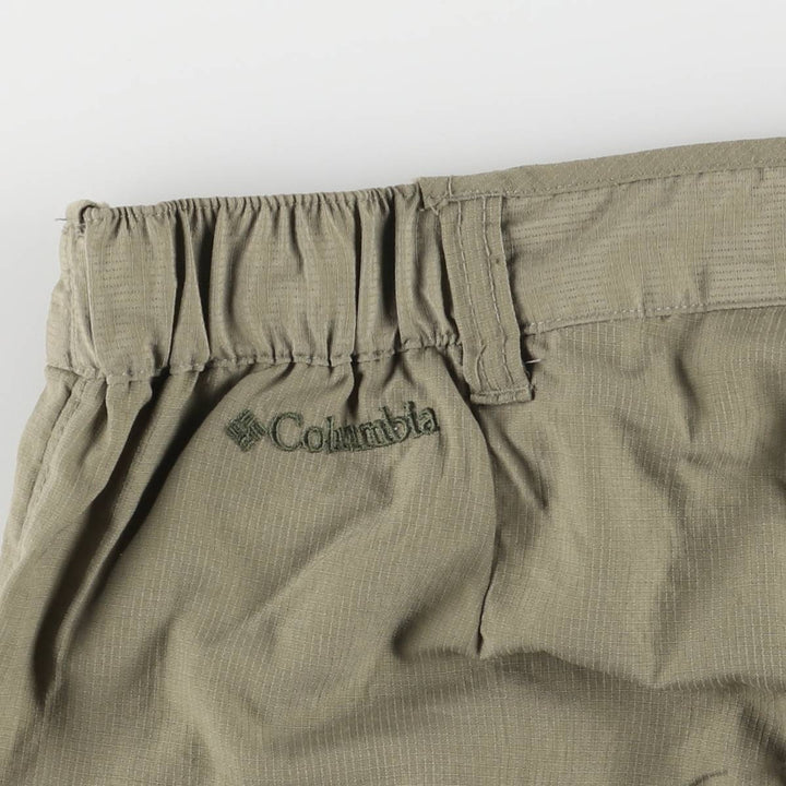 2000'S Columbia PFG 2-Way Climbing Pants, Women's Size L Nylon Khaki type Vintage Second Hand