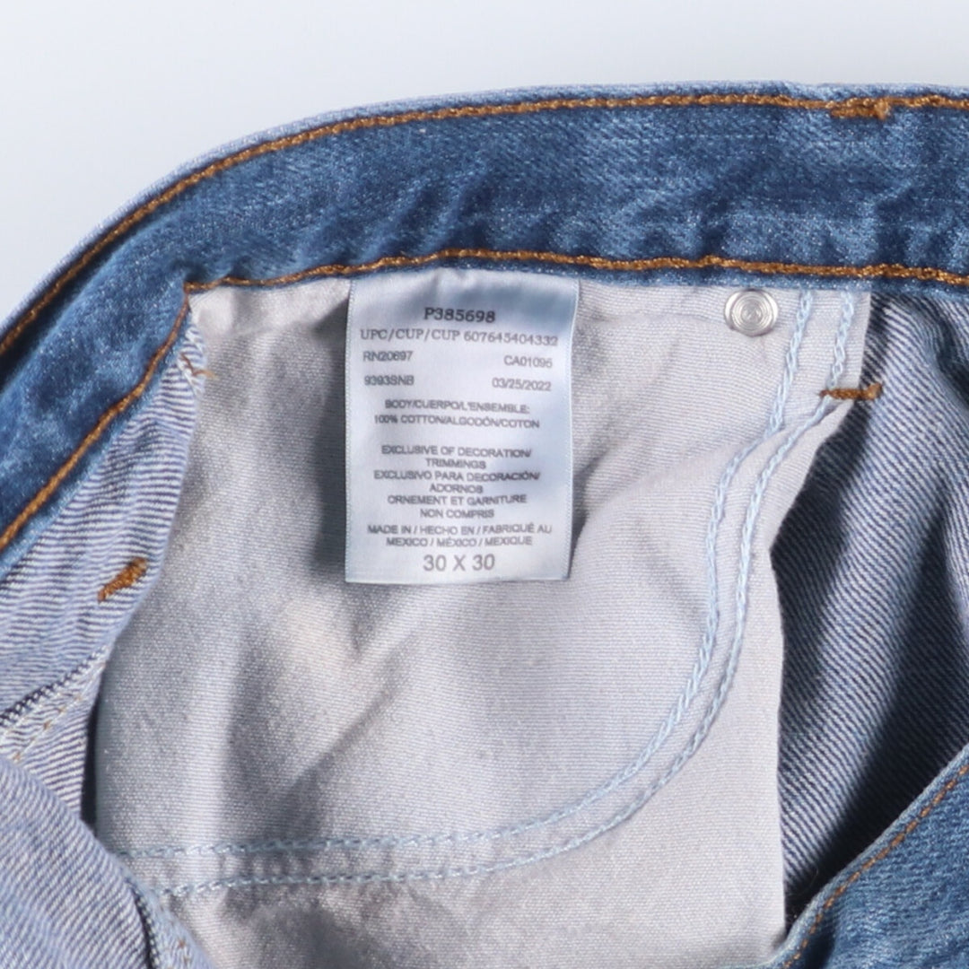 Dickies tapered denim pants for men, equivalent to W31 cotton blue type Vintage Second Hand
