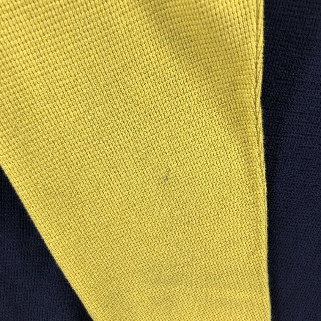 Ralph Lauren POLO RALPH LAUREN Thermal Long T-shirt Waffle Men's M size cotton navy blue type Vintage Second Hand