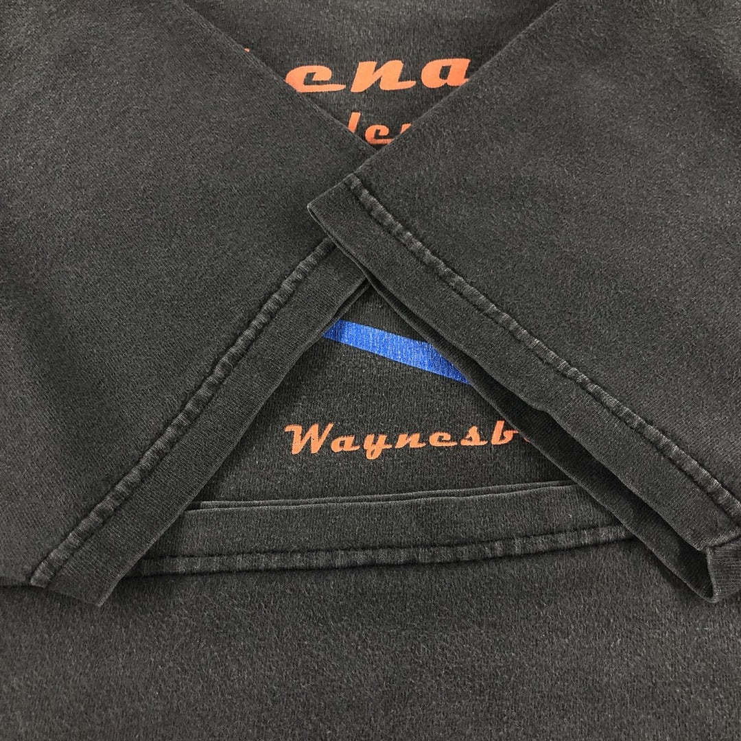 00'S Harley-Davidson Motorcycle Bike T-shirt Made in USA Men's M size cotton black type Vintage Second Hand