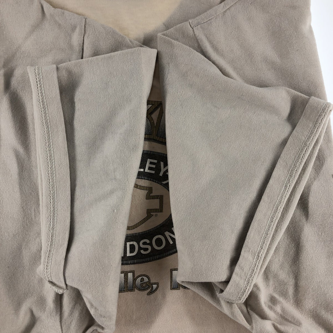 00'S Harley-Davidson Motorcycle Bike T-shirt Made in USA Men's XXL cotton unbleached Vintage Second Hand