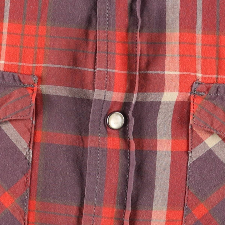 Ralph Lauren DENIM and SUPPLY Denim and Supply Check Pattern Long Sleeve Western Shirt Men's M cotton red type Vintage Second Hand