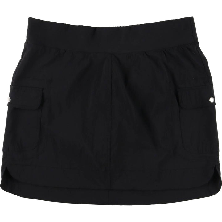 KYODAN A-line Mini Skirt Cargo Skirt Women's M size Nylon black type Vintage Second Hand