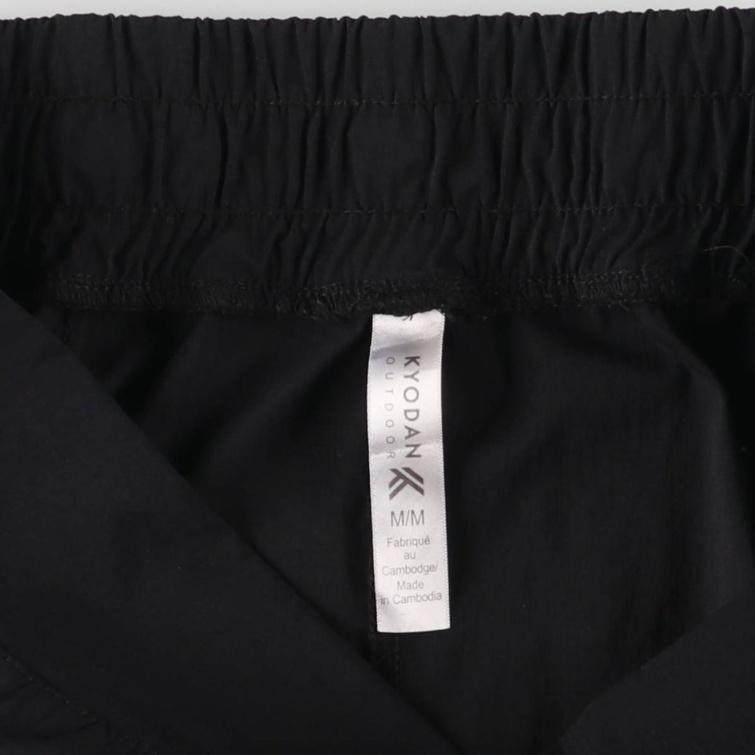 KYODAN A-line Mini Skirt Cargo Skirt Women's M size Nylon black type Vintage Second Hand