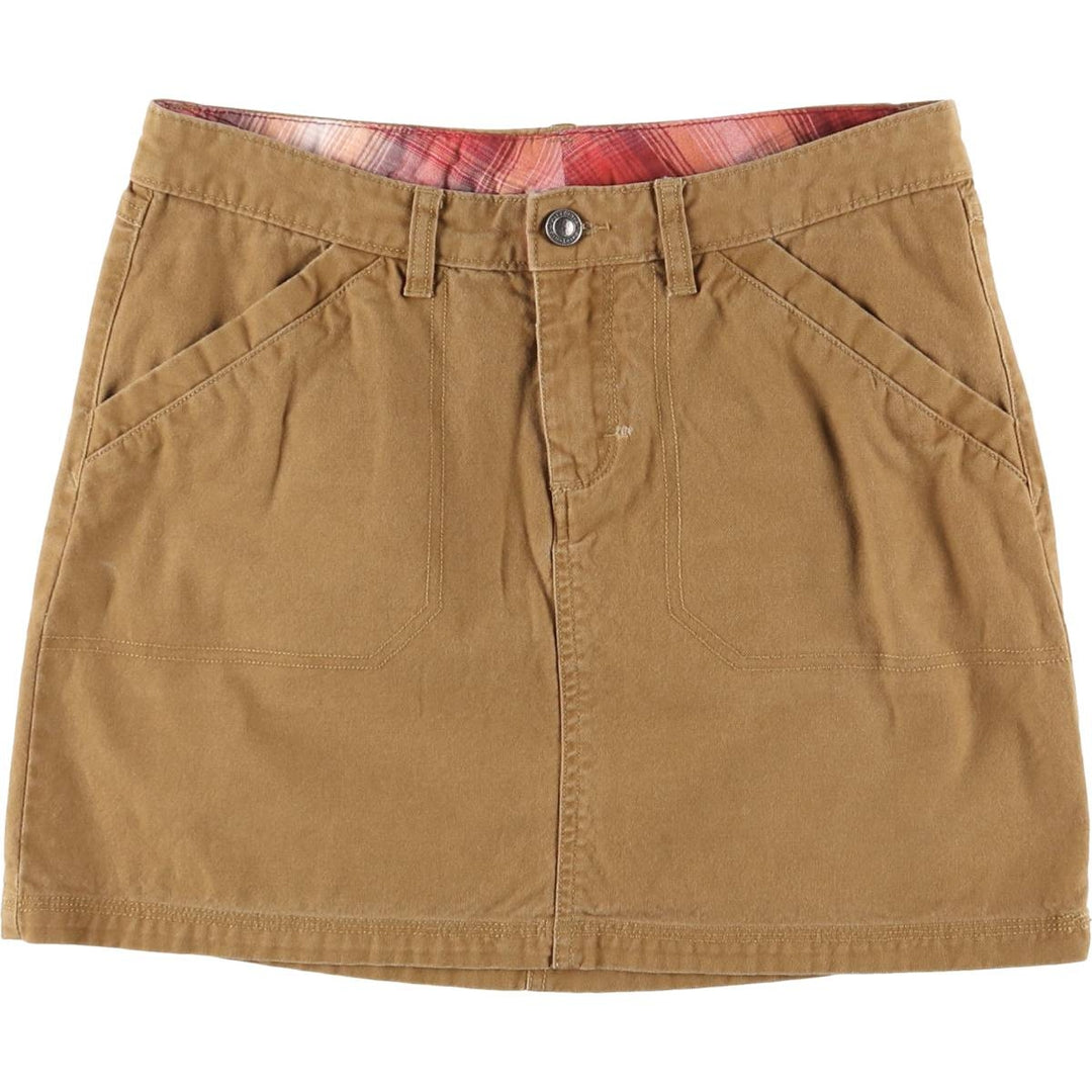 Patagonia ORGANIC COTTON 58630FA14 Tight Cotton Mini Skirt for Women (Size L) cotton brown type Vintage Second Hand