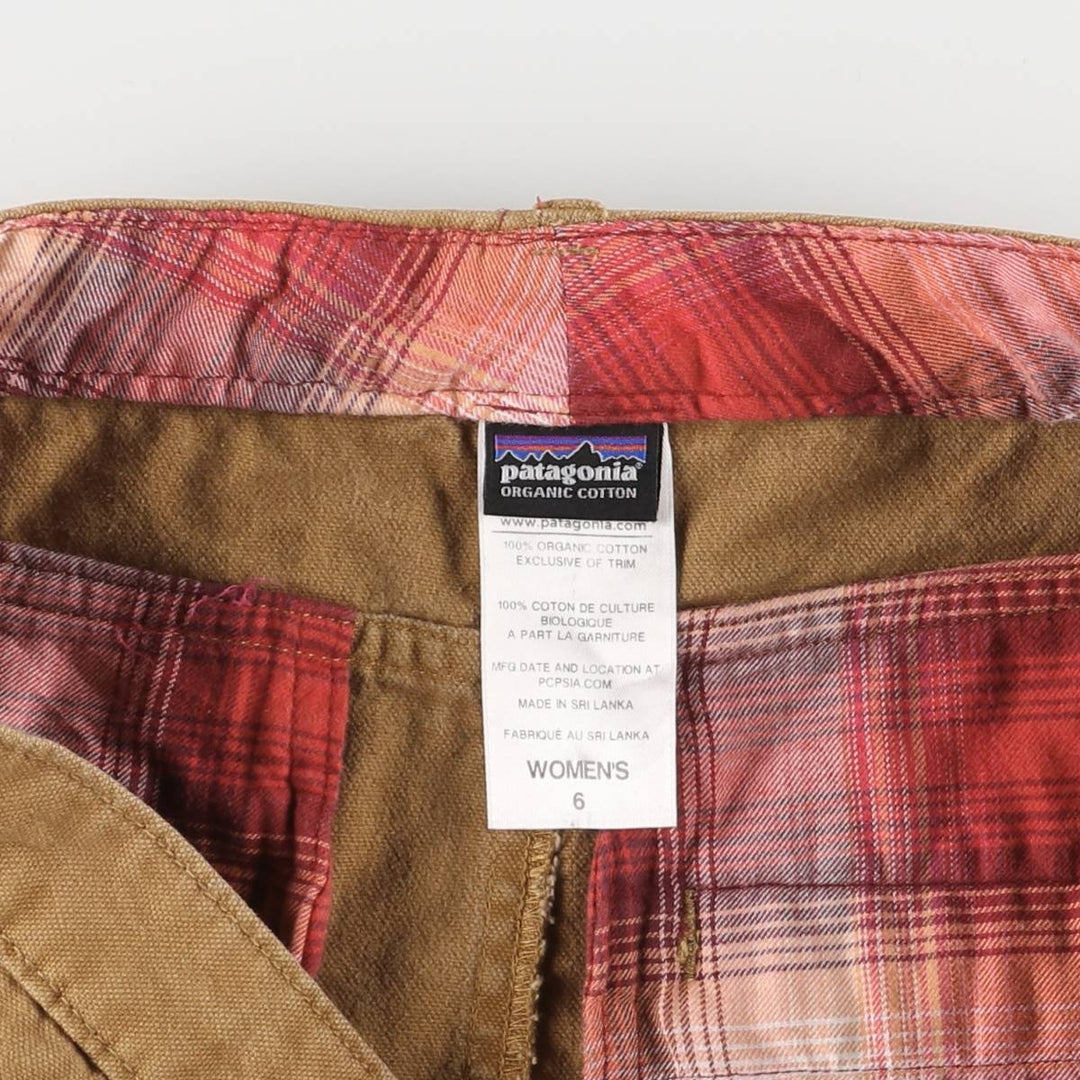 Patagonia ORGANIC COTTON 58630FA14 Tight Cotton Mini Skirt for Women (Size L) cotton brown type Vintage Second Hand
