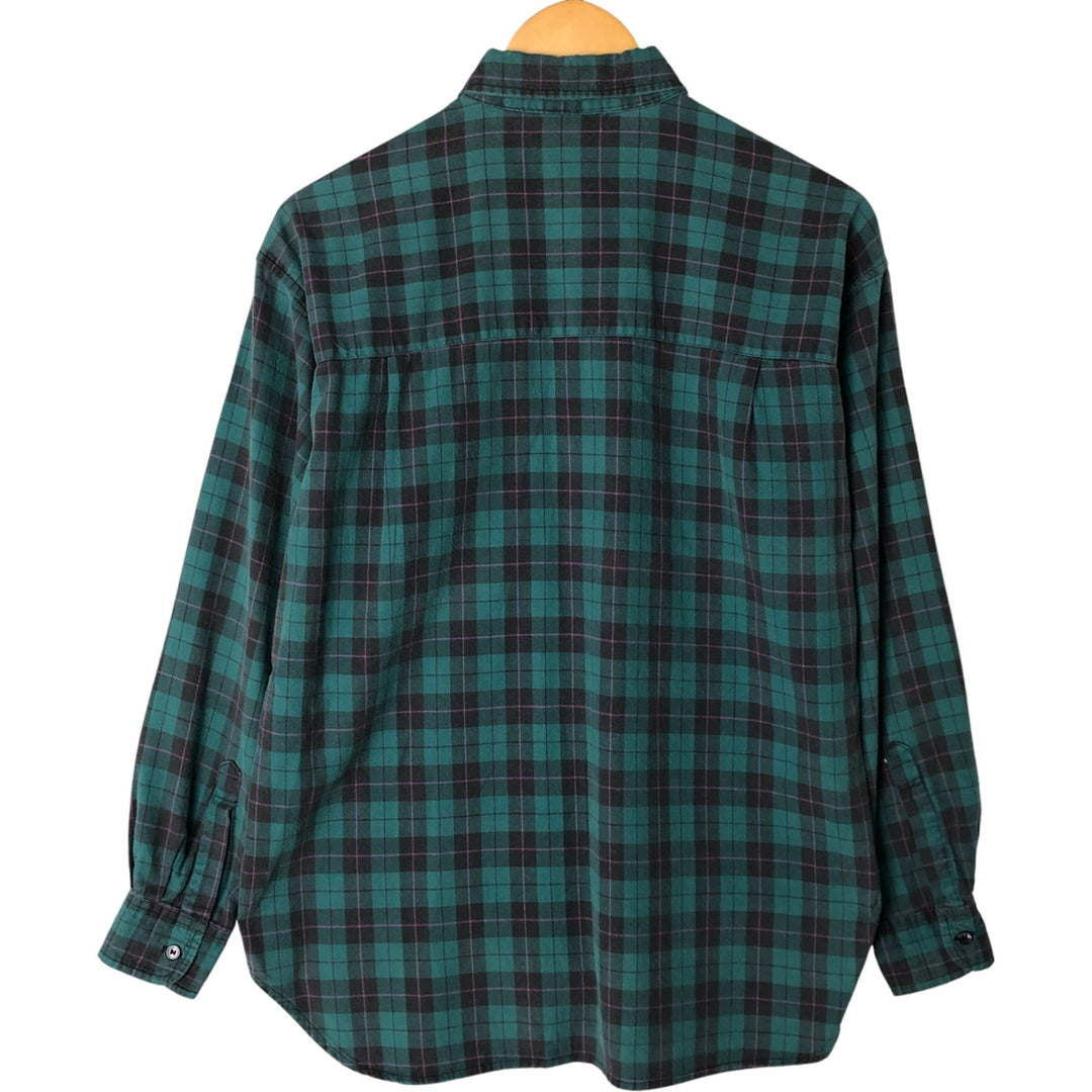 Patagonia Long Sleeve Check Shirt, Women's M Size unclear green type Vintage Second Hand