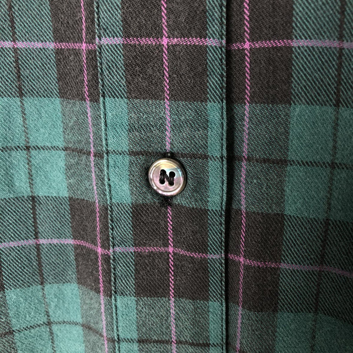 Patagonia Long Sleeve Check Shirt, Women's M Size unclear green type Vintage Second Hand