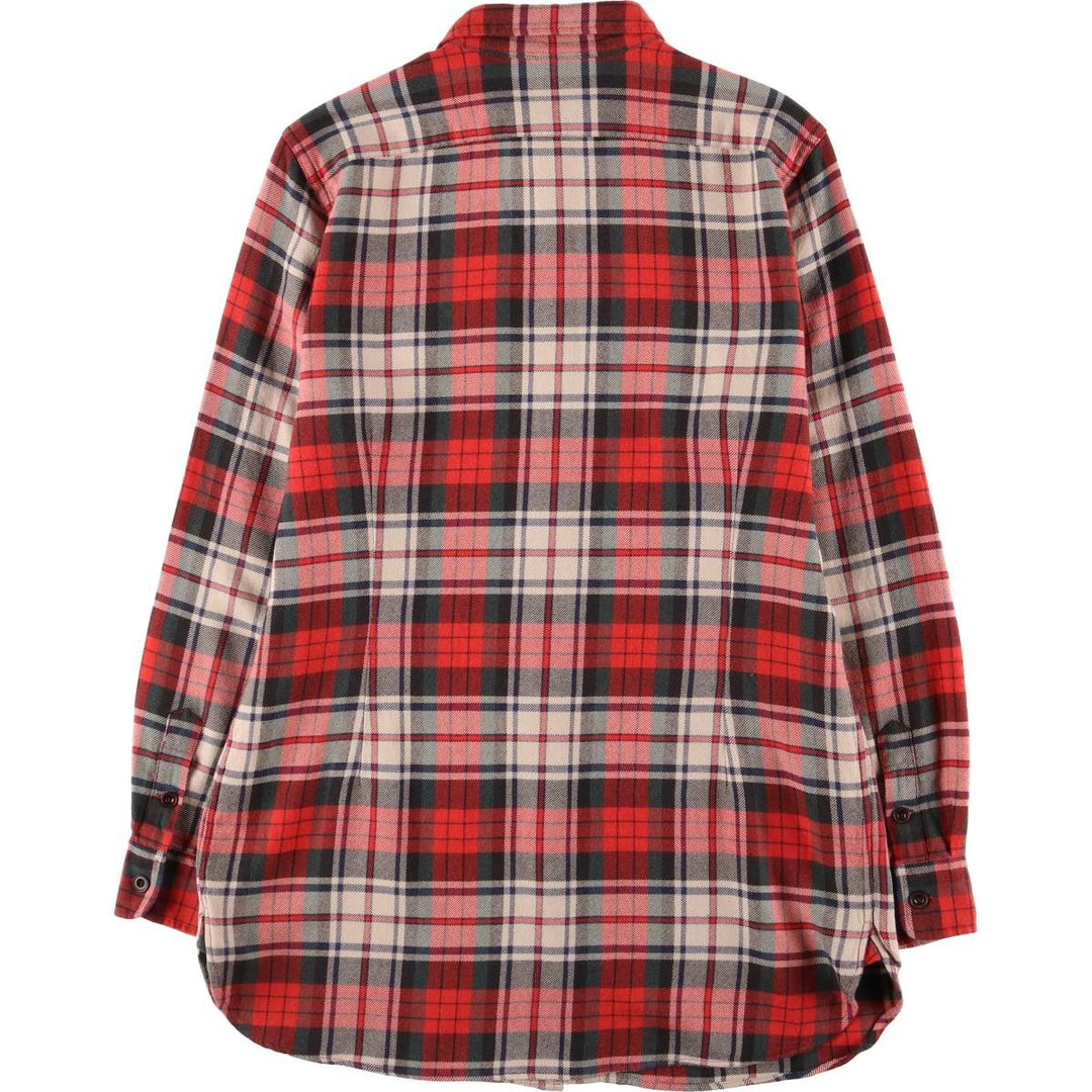 Ralph Lauren long sleeve check shirt, women's size M cotton red type Vintage Second Hand