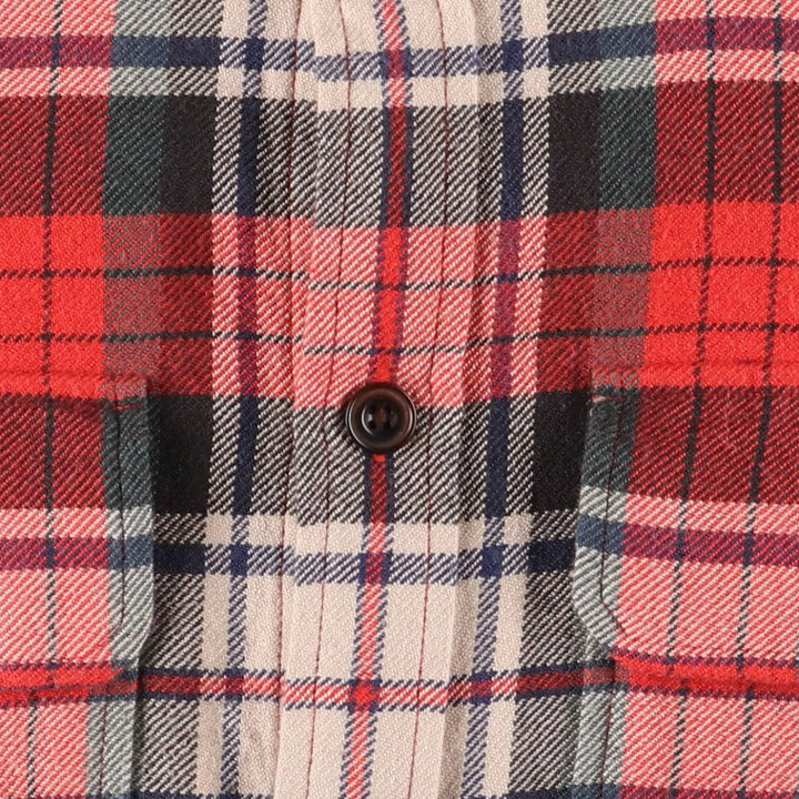 Ralph Lauren long sleeve check shirt, women's size M cotton red type Vintage Second Hand