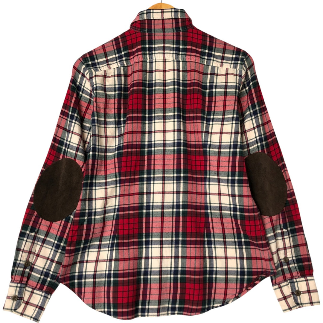 Ralph Lauren RALPH LAUREN SPORT long sleeve cotton check shirt women's size M cotton red type Vintage Second Hand