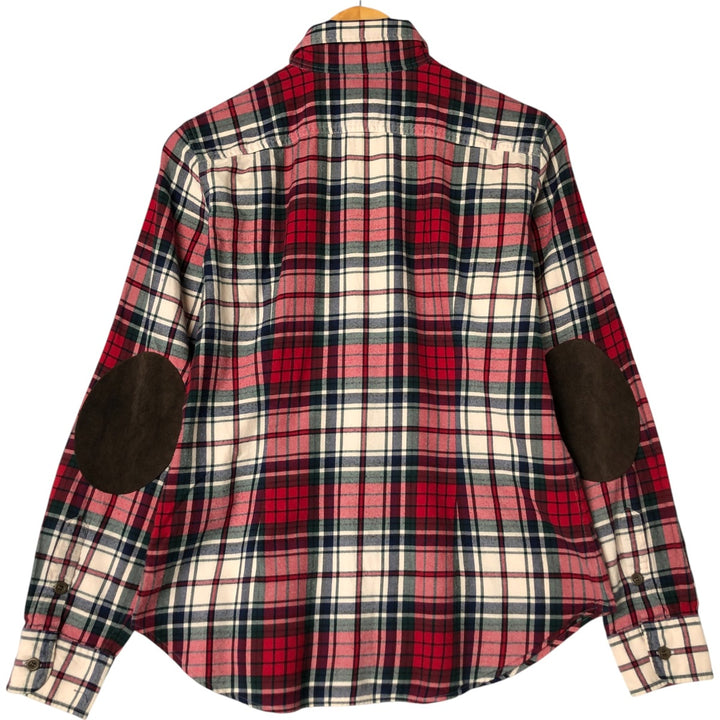 Ralph Lauren RALPH LAUREN SPORT long sleeve cotton check shirt women's size M cotton red type Vintage Second Hand