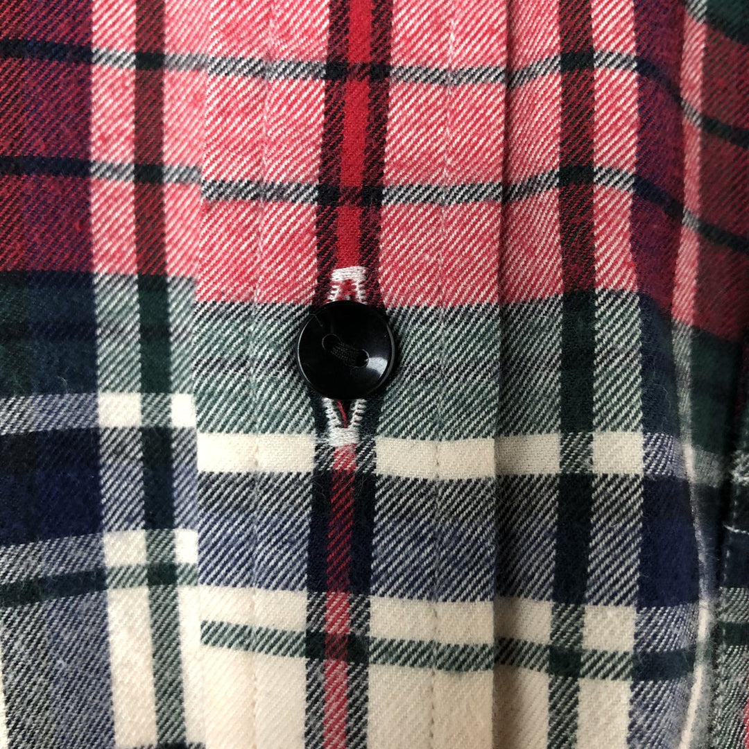 Ralph Lauren RALPH LAUREN SPORT long sleeve cotton check shirt women's size M cotton red type Vintage Second Hand