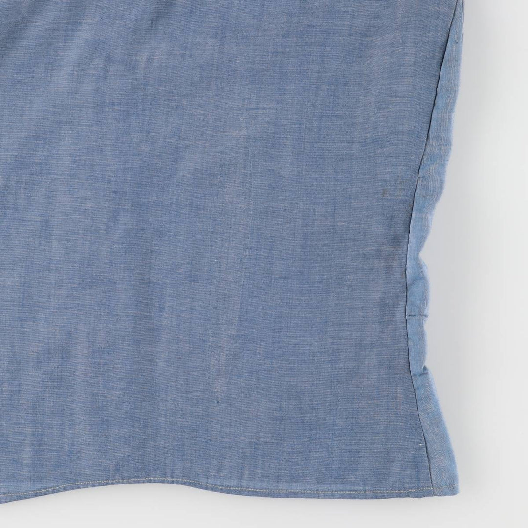 Vintage 70's DALE Western shirt, made in Canada, size L for women polyester blue type Vintage Second Hand