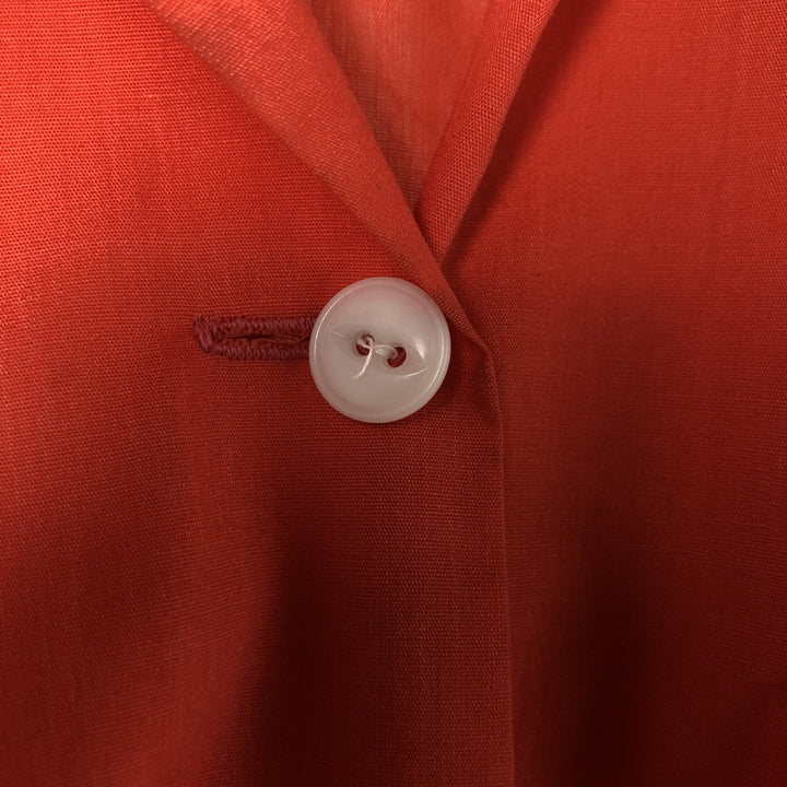 60'S HALE-NIU open collar short sleeve bowling shirt, women's size M, vintage unclear red type Vintage Second Hand
