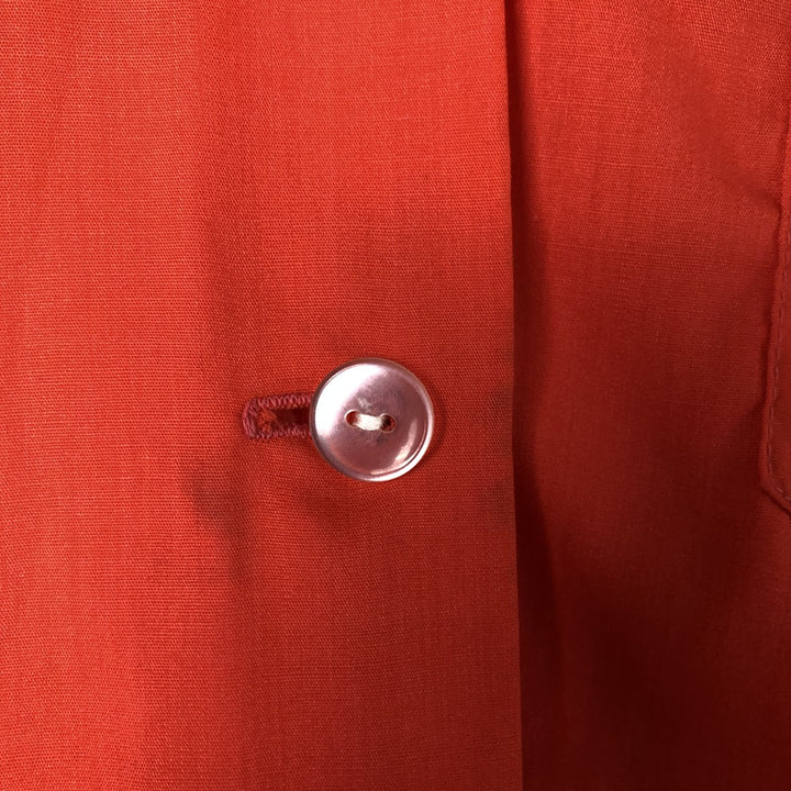 60'S HALE-NIU open collar short sleeve bowling shirt, women's size M, vintage unclear red type Vintage Second Hand