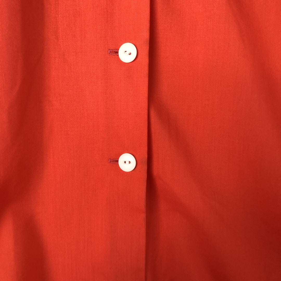 60'S HALE-NIU open collar short sleeve bowling shirt, women's size M, vintage unclear red type Vintage Second Hand