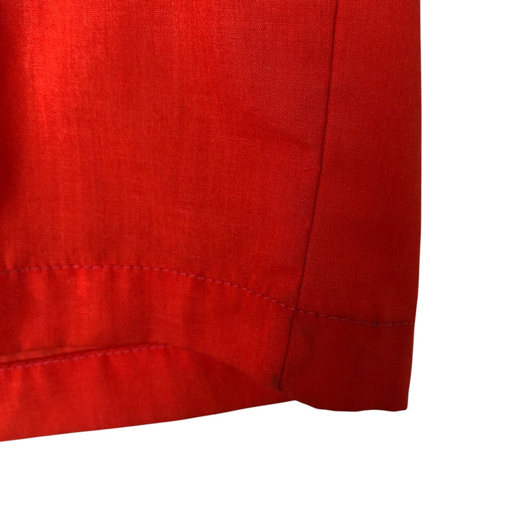 60'S HALE-NIU open collar short sleeve bowling shirt, women's size M, vintage unclear red type Vintage Second Hand