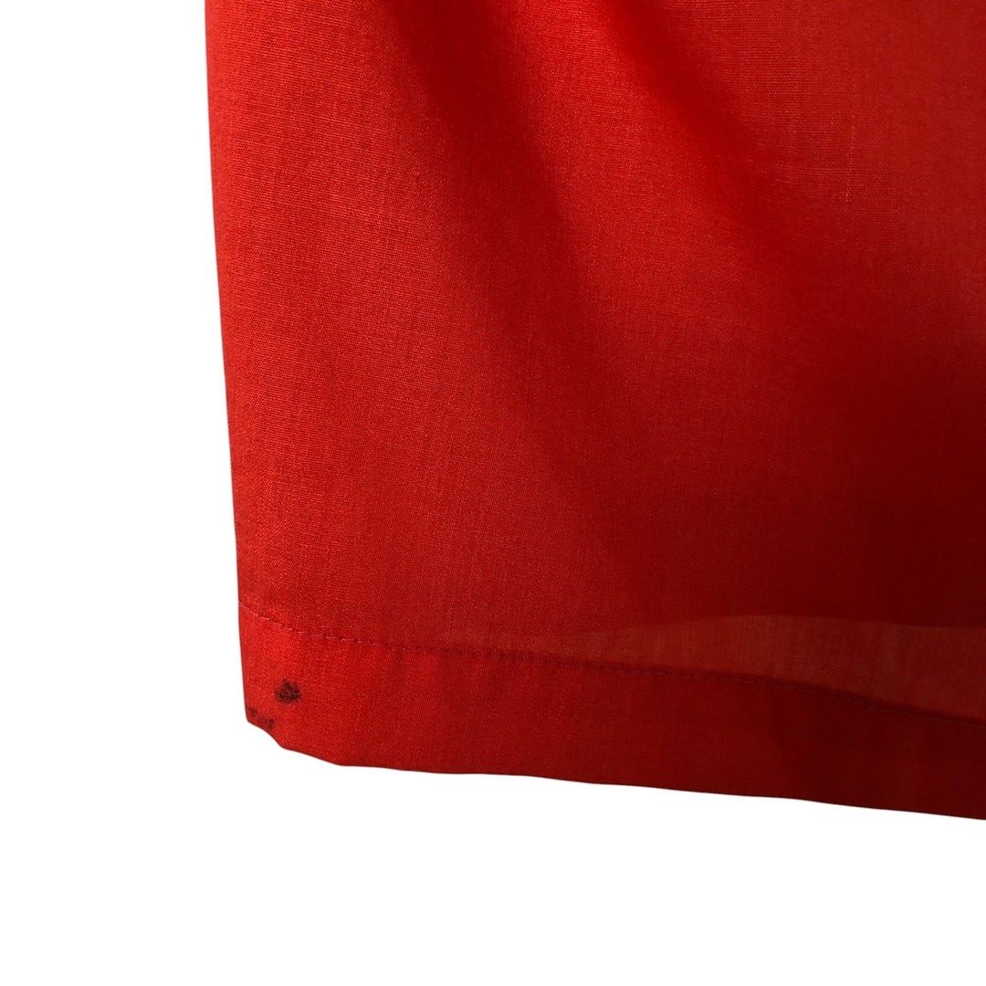 60'S HALE-NIU open collar short sleeve bowling shirt, women's size M, vintage unclear red type Vintage Second Hand