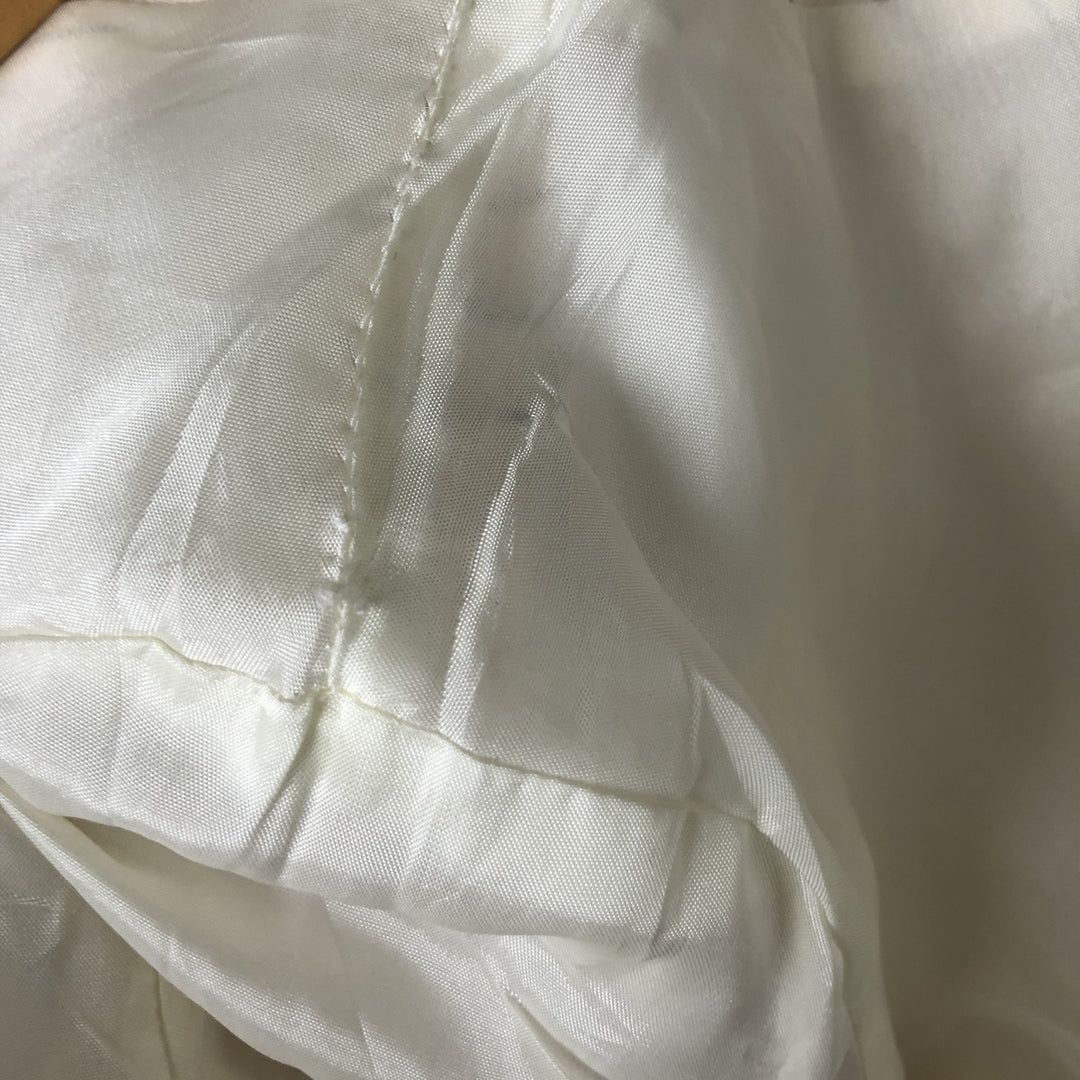 Ralph Lauren Peak Lapel Double Breasted Stripe Pattern Silk Tailored Jacket Women's Size L silk Vintage Second Hand