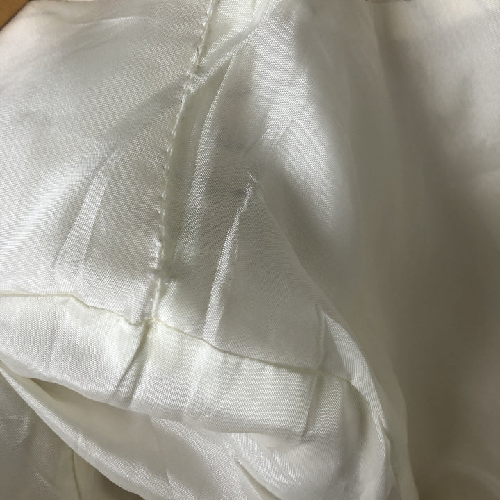 Ralph Lauren Peak Lapel Double Breasted Stripe Pattern Silk Tailored Jacket Women's Size L silk Vintage Second Hand