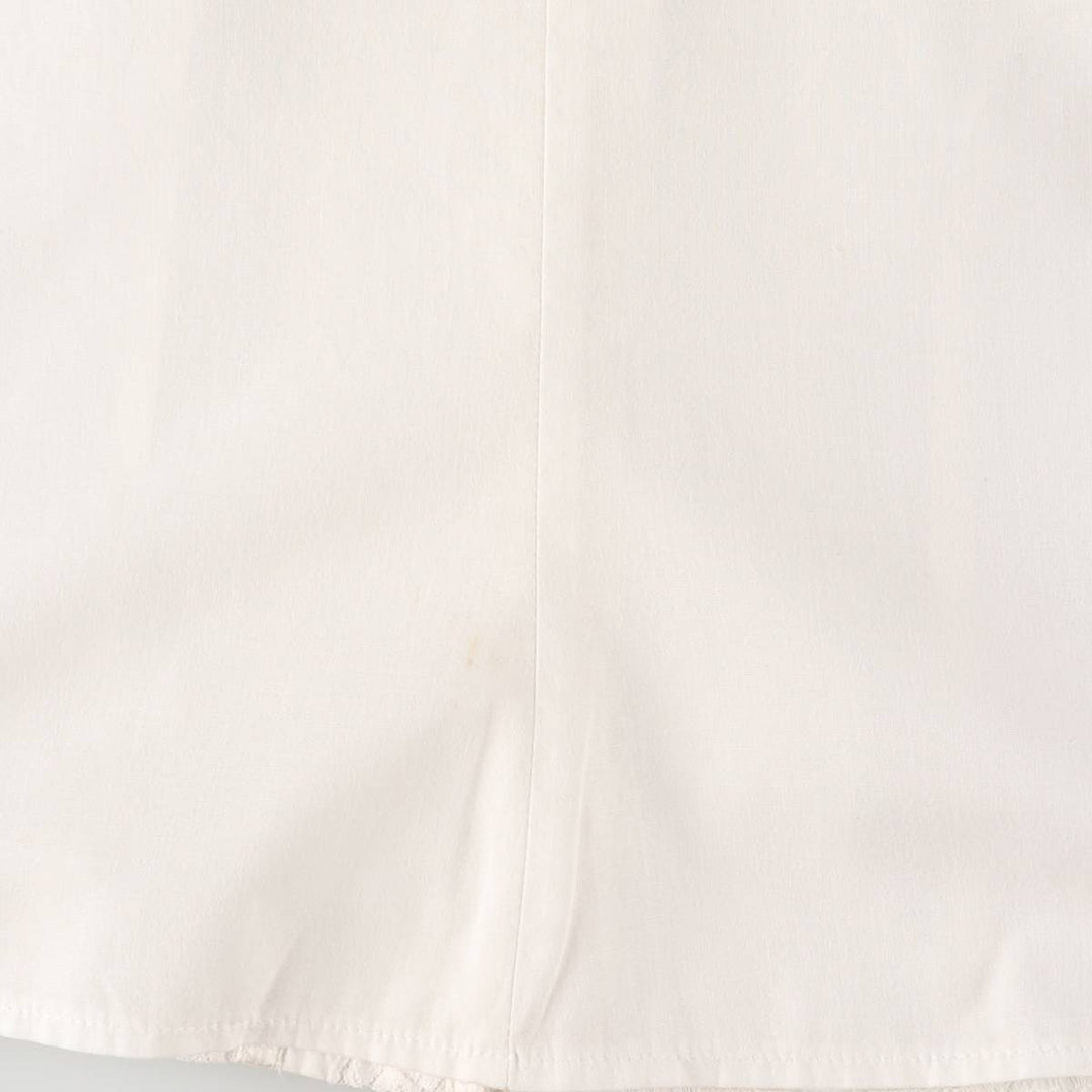 Vintage 1970'S Gunne Sax stand-collar, ruffled, three-quarter sleeve blouse, made in the USA, size S, women's. polyester white type Vintage Second Hand