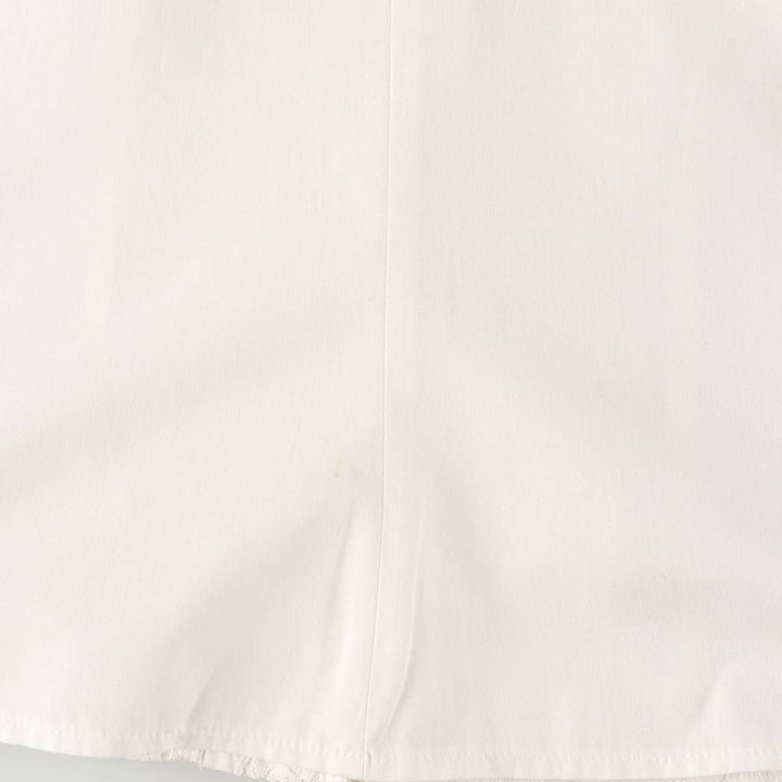 Vintage 1970'S Gunne Sax stand-collar, ruffled, three-quarter sleeve blouse, made in the USA, size S, women's. polyester white type Vintage Second Hand