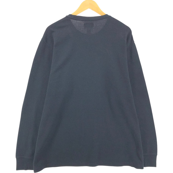Ralph Lauren POLO RALPH LAUREN SLEEPWEAR Thermal Long T-shirt Honeycomb Men's XXL cotton black type Vintage Second Hand