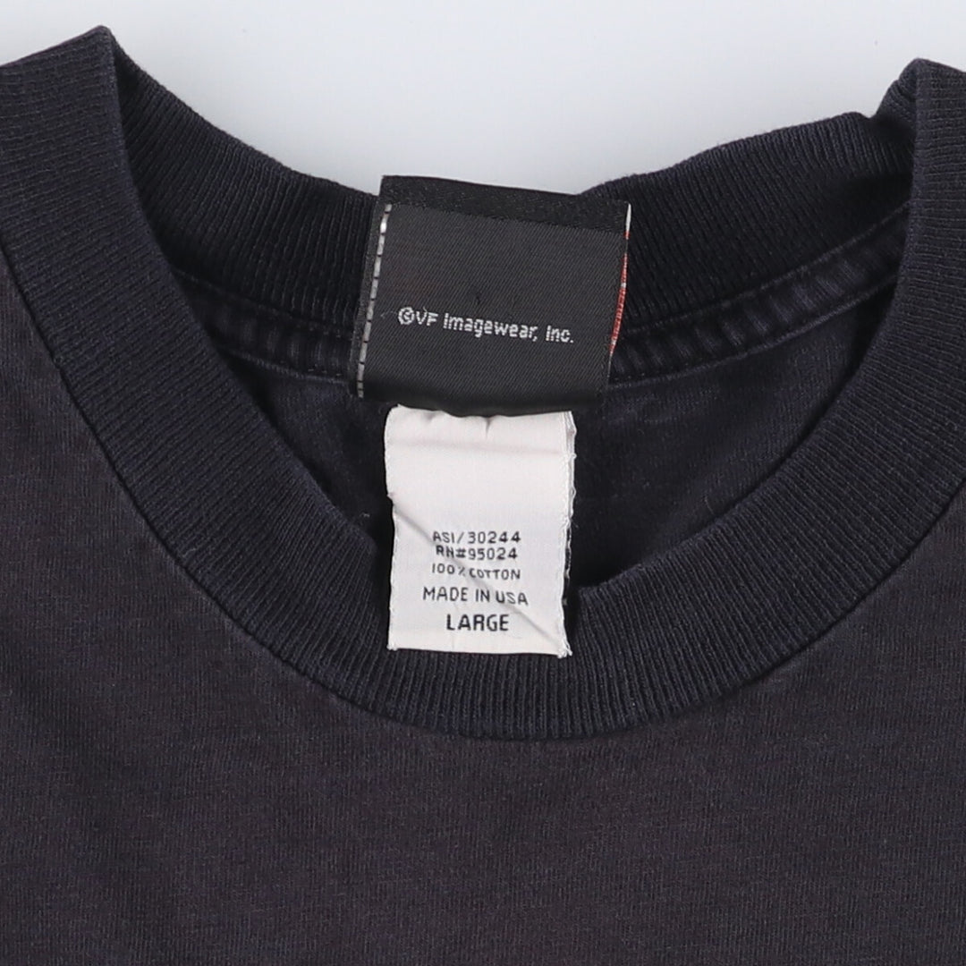 00'S Harley-Davidson Motorcycle Bike T-shirt Made in USA Men's L size cotton Green type dark green Vintage Second Hand