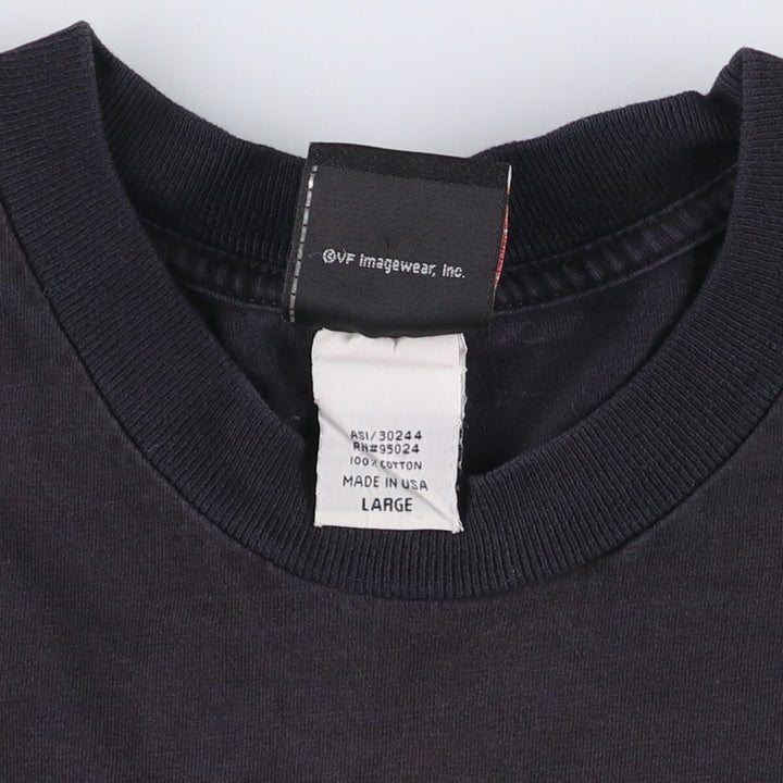 00'S Harley-Davidson Motorcycle Bike T-shirt Made in USA Men's L size cotton Green type dark green Vintage Second Hand