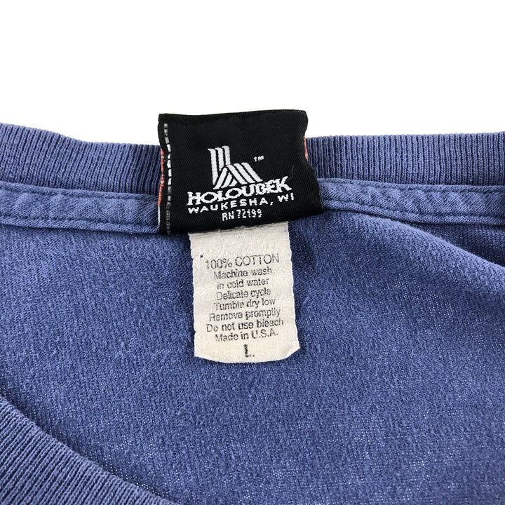 00'S Harley-Davidson Motorcycle Bike T-shirt Made in USA Men's L size cotton blue type Vintage Second Hand