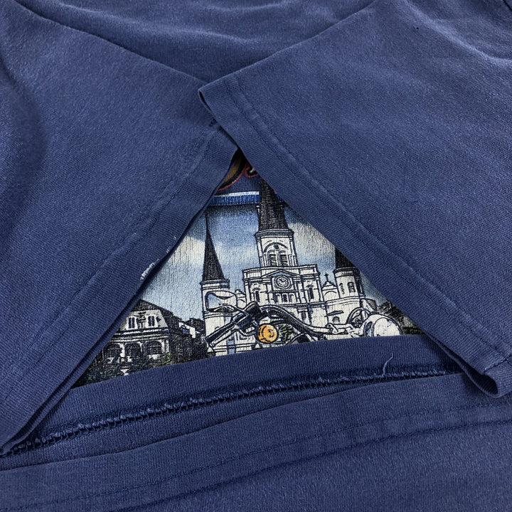 00'S Harley-Davidson Motorcycle Bike T-shirt Made in USA Men's L size cotton blue type Vintage Second Hand