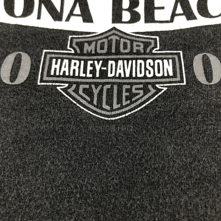 00'S Harley-Davidson Motorcycle Bike T-shirt Made in USA Men's L size cotton black type Vintage Second Hand