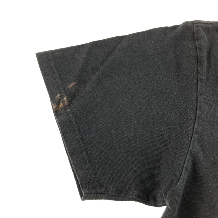 00'S Harley-Davidson Fire Pattern Motorcycle Bike T-Shirt Men's M unclear black type Vintage Second Hand