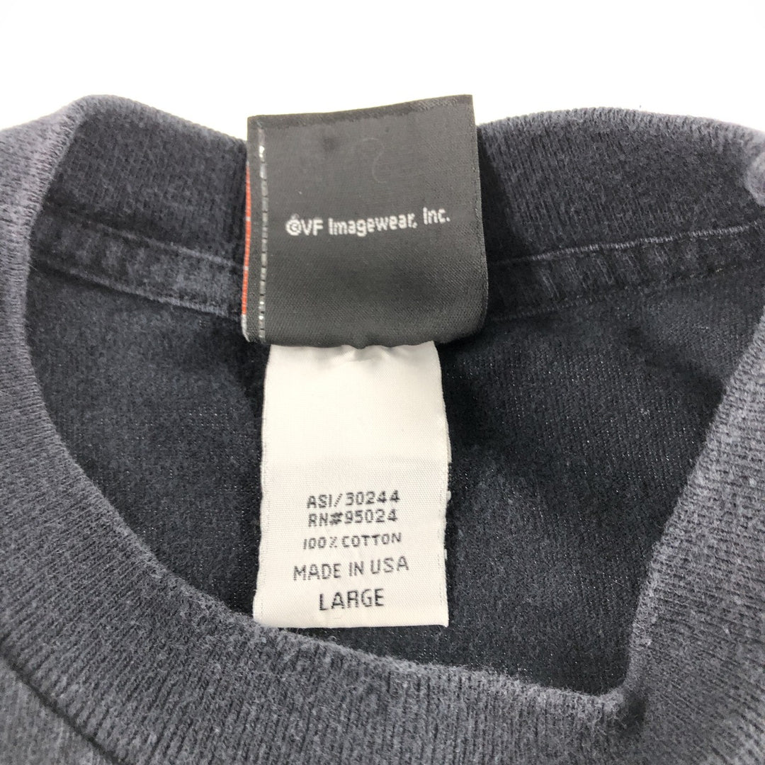 00'S Harley-Davidson Motorcycle Bike T-shirt Made in USA Men's L size cotton black type Vintage Second Hand