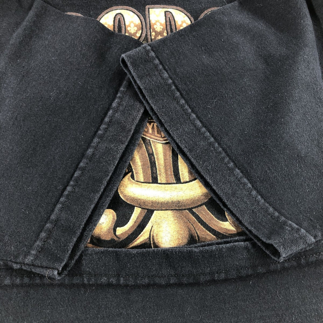 00'S Harley-Davidson Motorcycle Bike T-shirt Made in USA Men's L size cotton black type Vintage Second Hand