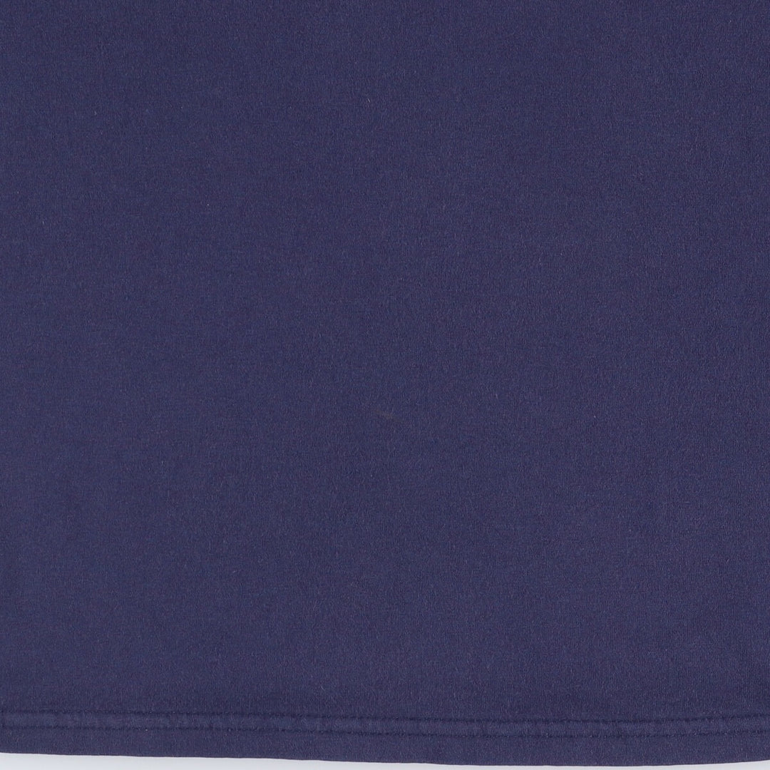 90s-00'S Majestic New York Yankees Henley neck sports print T-shirt men's XL size vintage cotton navy blue type Vintage Second Hand