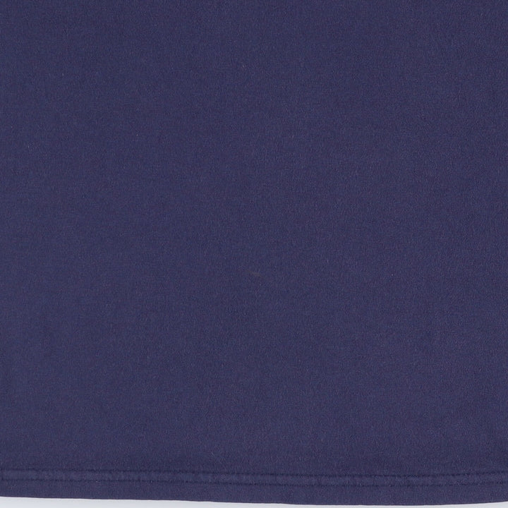 90s-00'S Majestic New York Yankees Henley neck sports print T-shirt men's XL size vintage cotton navy blue type Vintage Second Hand