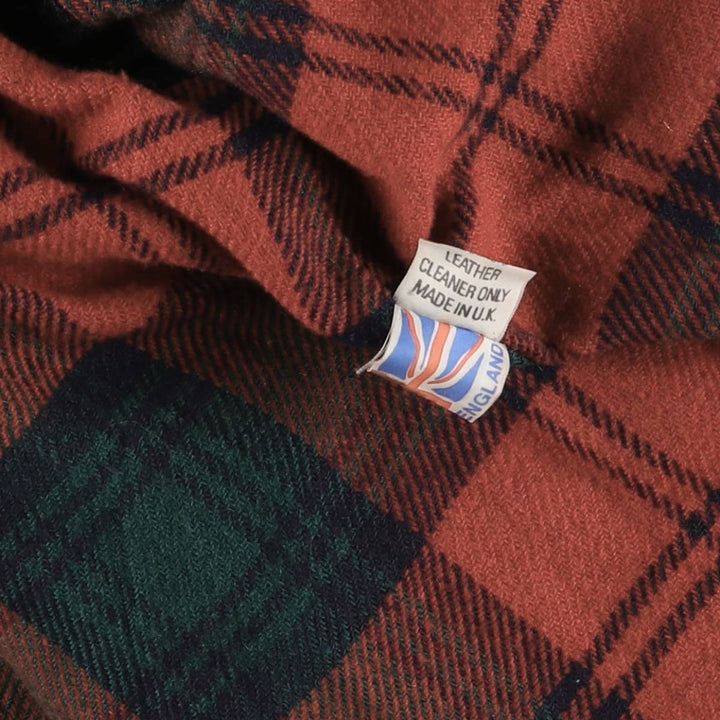 LENNOX Leather Car Coat Made in the UK Men's M size genuine leather brown type Vintage Second Hand