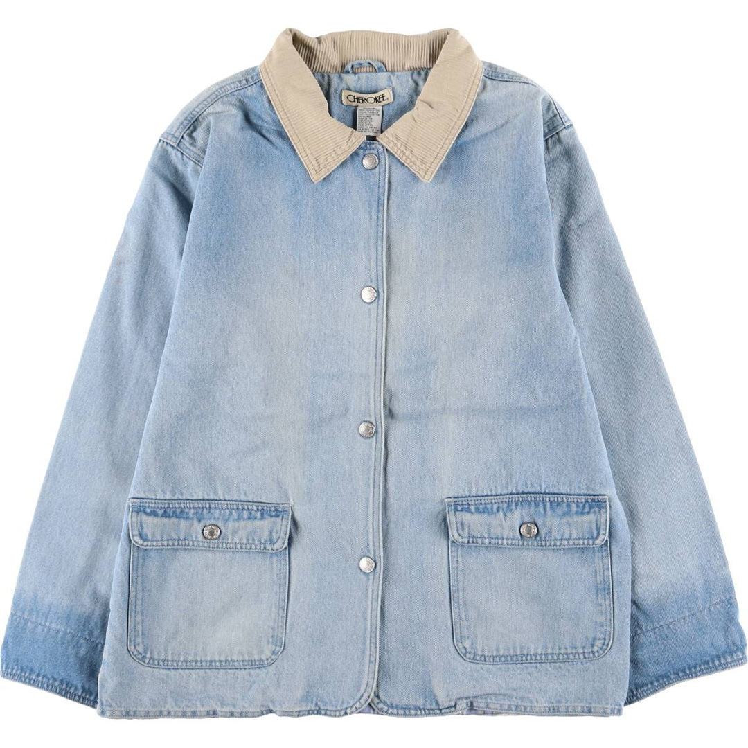 Cherokee CHEROKEE denim coveralls for women, size L cotton Blue type light blue Vintage Second Hand