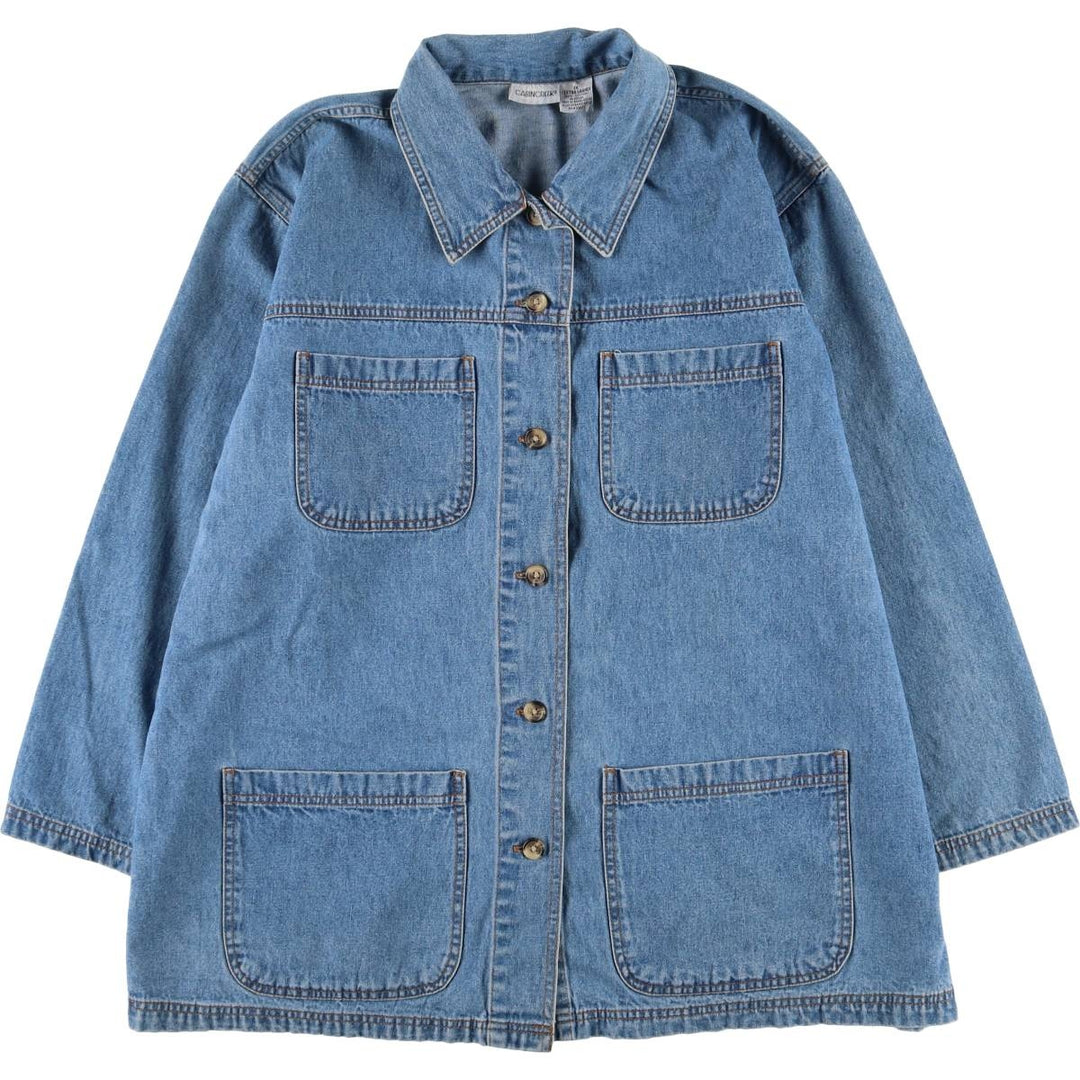 CABINCREEK Denim Coveralls for Women (XL size) cotton Blue type light blue Vintage Second Hand