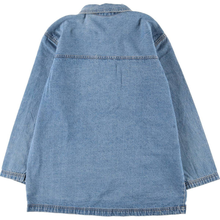 CABINCREEK Denim Coveralls Women's M size cotton Blue type light blue Vintage Second Hand