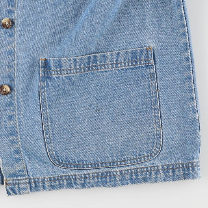 CABINCREEK Denim Coveralls Women's M size cotton Blue type light blue Vintage Second Hand