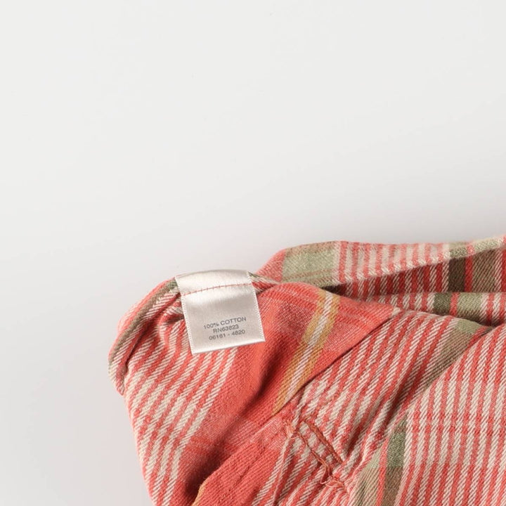 CHRISTOPHER＆BANKS Check Pattern Cotton Parka for Women, Size M cotton red type Vintage Second Hand