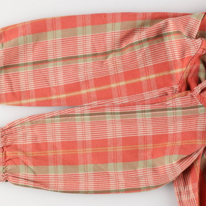 CHRISTOPHER＆BANKS Check Pattern Cotton Parka for Women, Size M cotton red type Vintage Second Hand