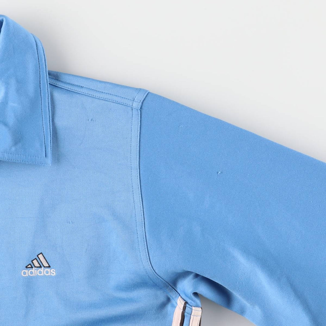 90'S Adidas Jersey Track Jacket Women's M Size Vintage polyester blue type Vintage Second Hand