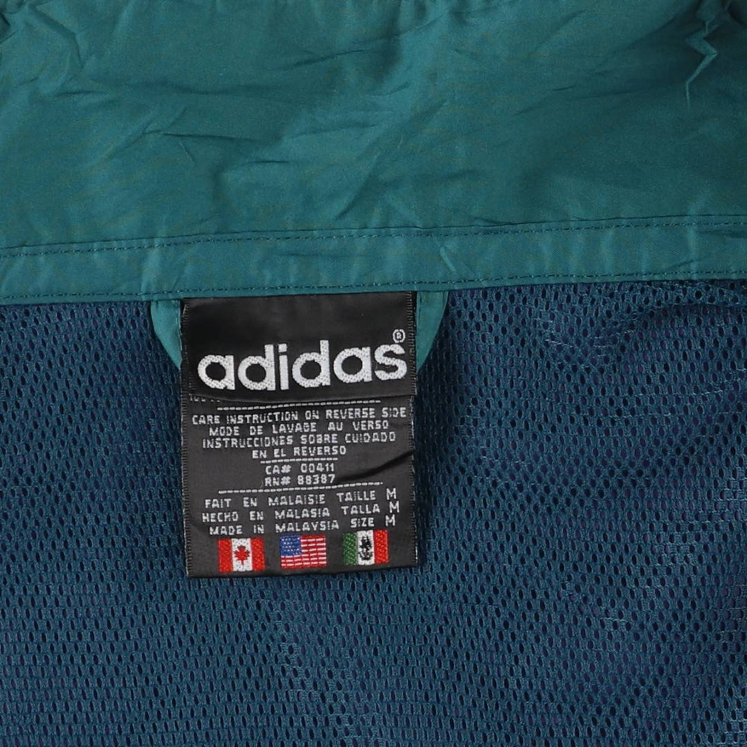 Adidas windbreaker, women's size XL polyester purple type Vintage Second Hand